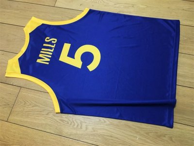 Patty Mills 5 Australian Basketball Maillot Imprimé Bleu