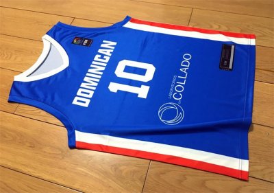 Al Horford 10 Dominicana 2023 World Cup Bleu Basketball Maillot Bleu