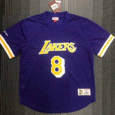 Maillot Mitchell Ness Kobe Bryant 8 Los Angeles Lakers Hardwood Classics T-Shirt Homme