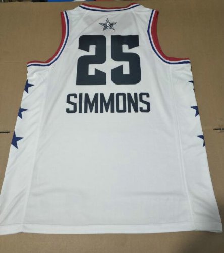 Maillot 25 Simmons 2019 all star Blanc Homme