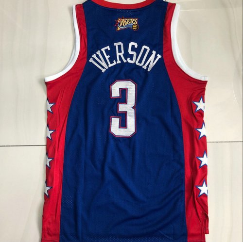 Maillot 3 Iverson 2004 All star game Authentic Bleu Homme