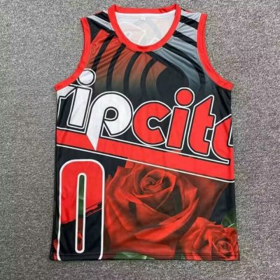 Maillot 0 Lillard ripciy Hip hop basketball Homme