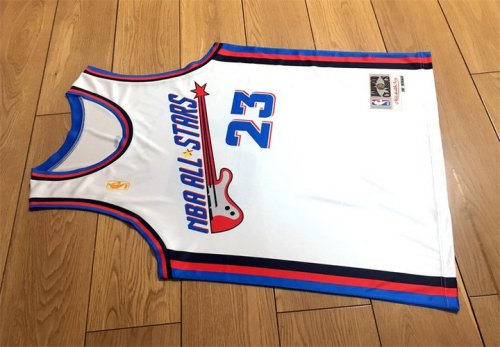 Michael Jordan 23 1997 NBA All Star Maillot Blanc