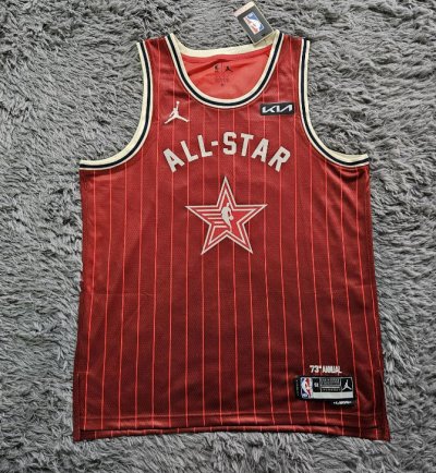 Maillot 23 James 2024 NBA West All star games Rouge Homme