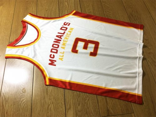 Kevin Durant 3 McDonalds All-American Basketball Maillot Blanc