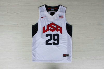 Maillot Nike 29 George 2012 Team USA Olympics Blanc Homme