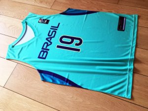 19 Barbosa Brazil Team 2016 FIBA Basketball World Cup Maillot Vert