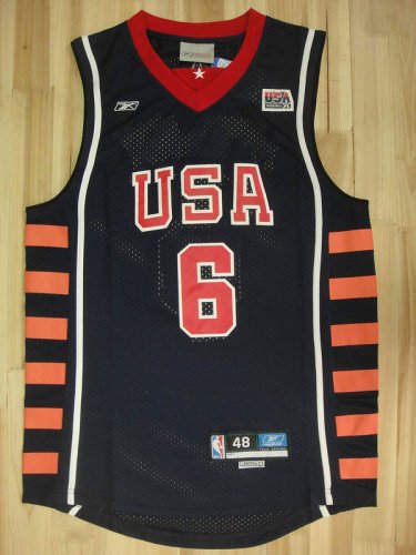 Maillot tracy mcgrady usa dream basketball team 6 2004 Bleu Homme