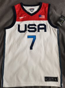 Maillot 7 Durant 2020 Olympic USA Team Blanc Homme