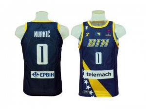 Nurkic Azul 0 Bosnia and Herzegovina 22-23 Away Maillot Marine