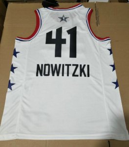 Maillot 41 Nowitzki 2019 all star game Blanc Homme