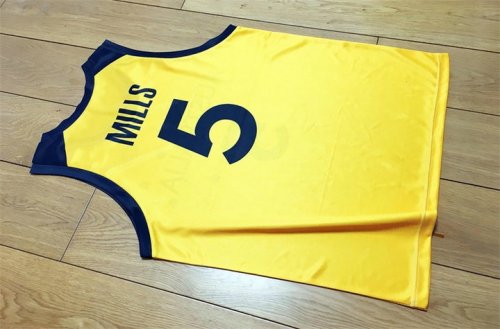 Patty Mills 5 Australian Basketball Maillot Imprimé Jaune