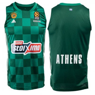 Panathinaikos 2022-23 Home Basketball Maillot Vert