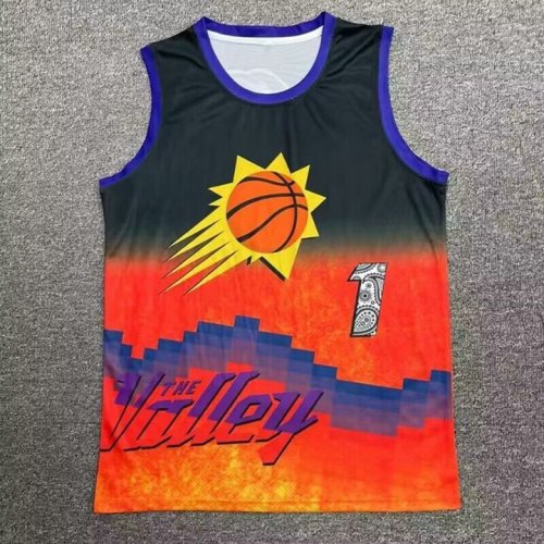 Maillot 1 Booker Hip hop basketball Homme