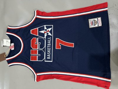 Maillot 7 Bird 1992 USA Marine Homme