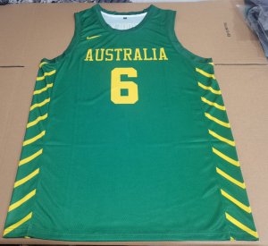 Giddey 6 Team Australia Basketball Maillot Vert