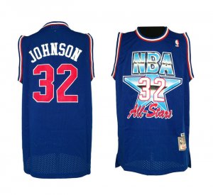 Maillot Johnson 1992 Year all star game Bleu Homme