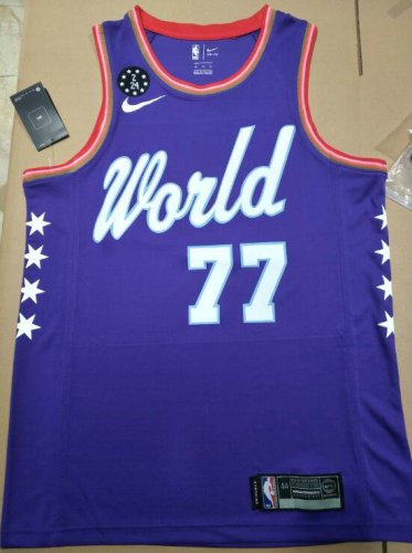 Maillot 77 Doncic 2020 Rising star World Team Homme