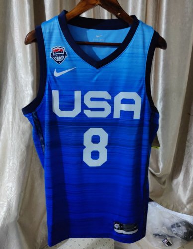 Maillot 8 Banchero 2023 USA Bleu Homme