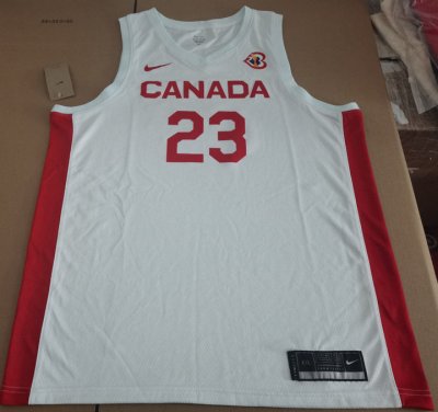 Maillot 23 P.SCRUBB Canada 2023 Blanc Homme