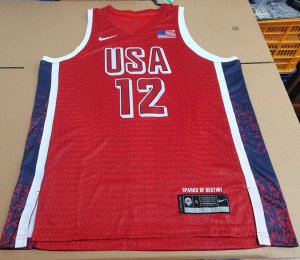 12 Holiday 2024 USA Team Maillot Rouge