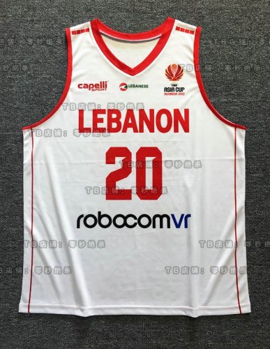 20 Wael Arakji Lebanese National Team Maillot Unisex Blanc