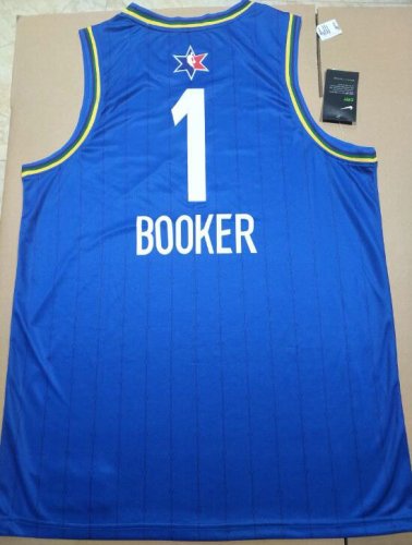 Maillot 1 booker 2020 All star game Bleu Homme