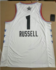 Maillot 1 Russell Nets 2019 all star game Blanc Homme