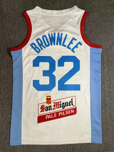 32 Brownlee Pilipinas 2024 Maillot Home Blanc