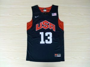 Maillot Nike 13 Paul 2012 Team USA Olympics Bleu Homme