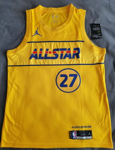 Maillot 27 Gobert 2021 All star game Jaune Homme