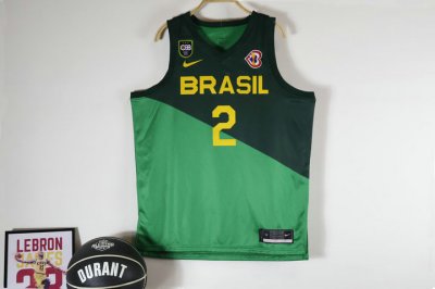 Maillot 2 YAGO Brazil 2023 FIBA Vert Homme