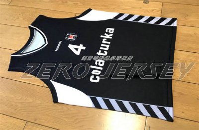 Allen Iverson 4 Besiktas Cola Turka Noir Maillot College Basketball