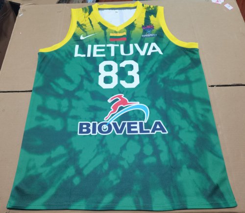 Maillot 83 Mikolc 2023 LIETUVA Team Vert Homme