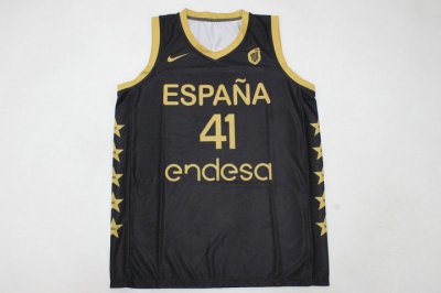 100 Centennial Spain Team 41 Juan Hernangomez Maillot Noir Espana