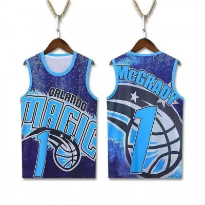 Maillot 1 Mcgrady Hip hop basketball Homme