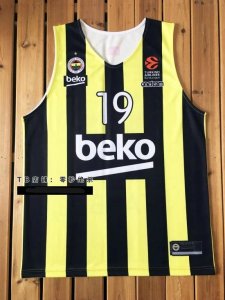 Beko Nando de Colo 19 Fenerbahce Basketball Maillot Jaune