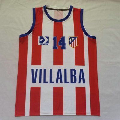 14 Berry Villalba 1990-91 Basketball Maillot