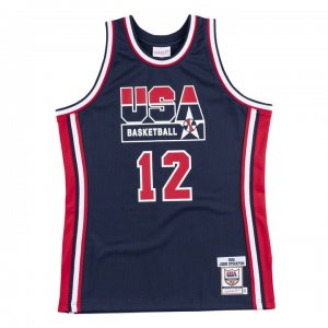 Maillot 12 Stockton 1992 USA Marine Imprimé