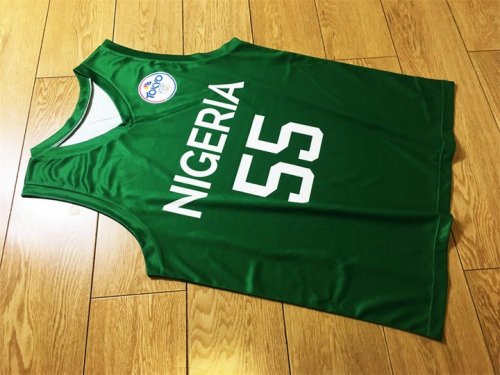 55 Precious Achiuwa Nigeria National Team Vert Maillot