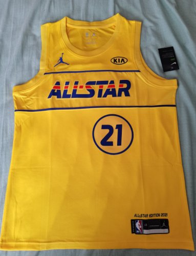 Maillot 21 Embiid 2021 All star game Jaune Homme