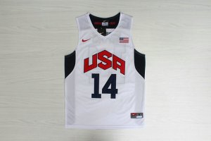 Maillot 14 Davis 2012 Team USA Olympics Blanc Homme