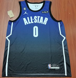 Maillot 0 Haliburton 2023 Nba all stars game Team Lebron Bleu Homme