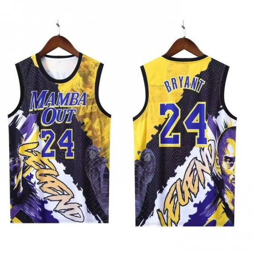 Maillot 24 Kobe Bryant Hip hop basketball Homme