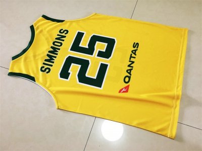 25 Simmons 2019 FIBA World Cup Australia Team Maillot Jaune