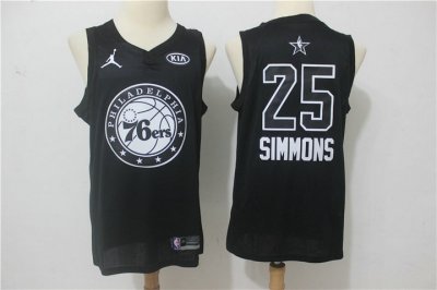 Maillot 25 Ben Simmons 2018 all stars game Noir Homme