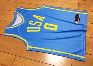 0 Jayson Tatum 2018 Rookie of the Year USA Bleu Maillot