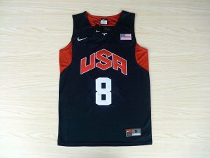 Maillot Nike Team 2012 USA Olympic Deron Williams 8 Basketball Team Bleu Homme