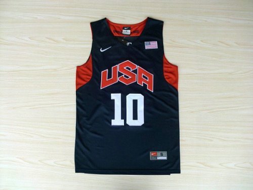 Maillot Nike 10 Kobe Bryant 2012 Team USA Olympics Bleu Homme