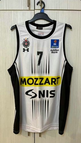 7 Punter Partizan Belgrade 2023-24 Basketball Maillot Blanc